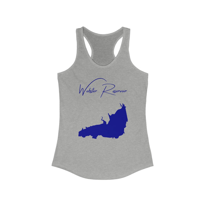 Kansas  Webster  Reservoir  Racerback-Tank  front  position  view  from  front  heather  grey.webp