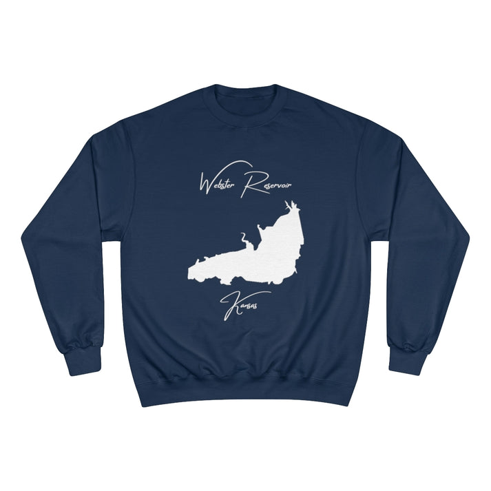 Kansas  Webster  Reservoir  Sweatshirt  front  position  view  from  front  navy.webp