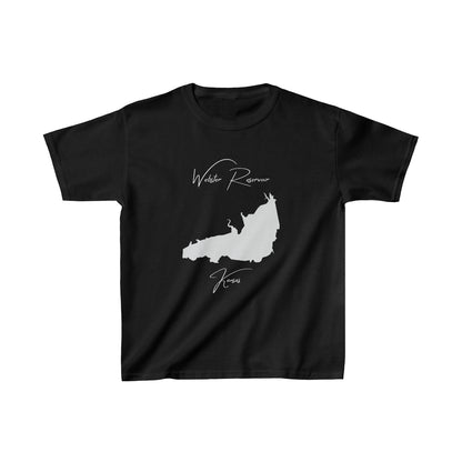 Kansas  Webster  Reservoir  Youth  T-shirt  front  position  view  from  front  black.webp