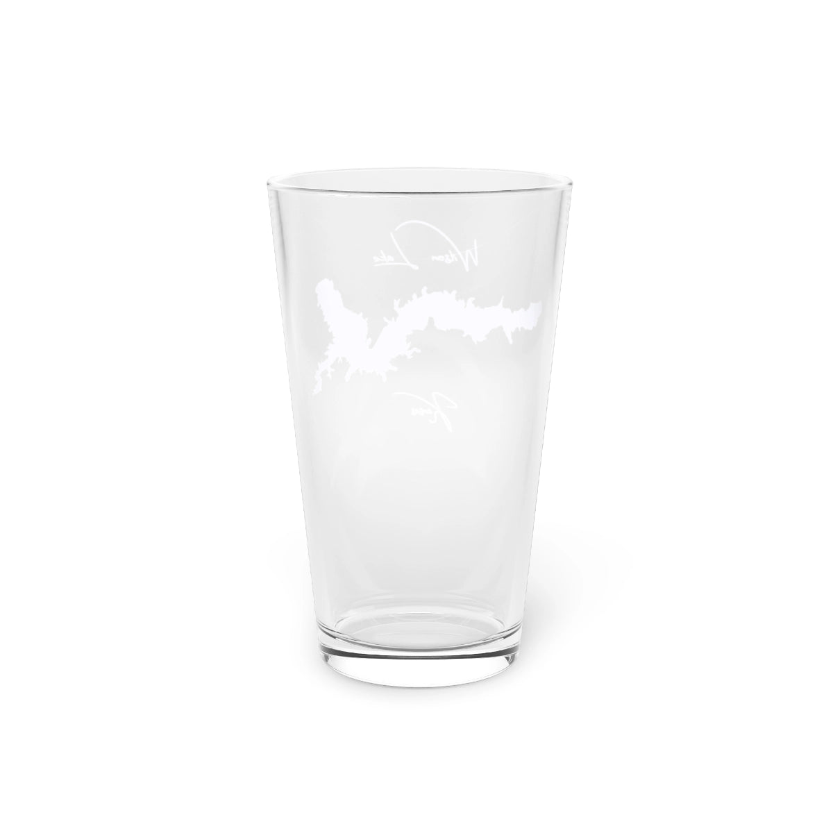 Kansas  Wilson  Lake  16oz  Pint  Glass  front  position  view  from  back  16oz.webp