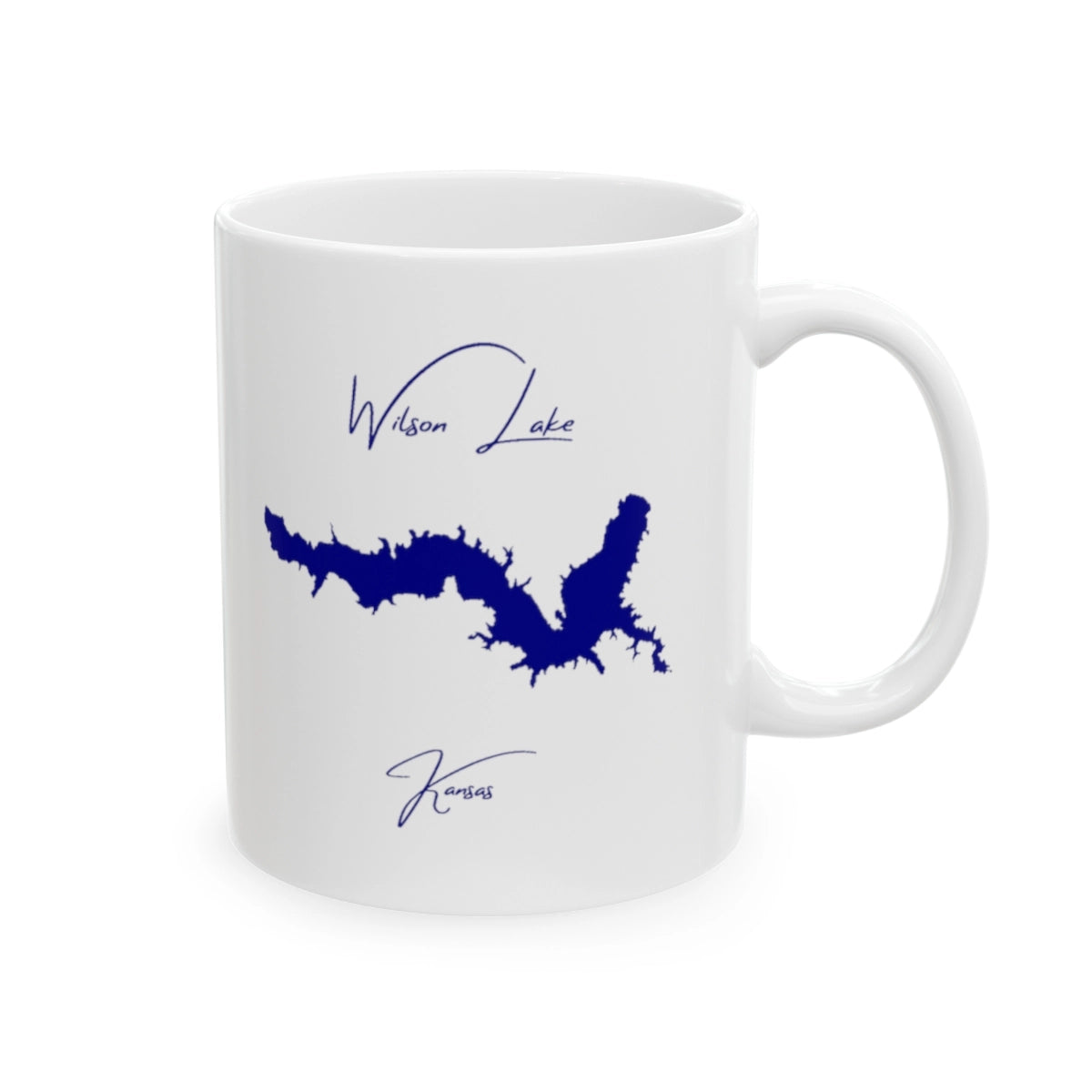 Kansas  Wilson  Lake  Ceramic  Mug  other  position  view  from  right  11oz.webp