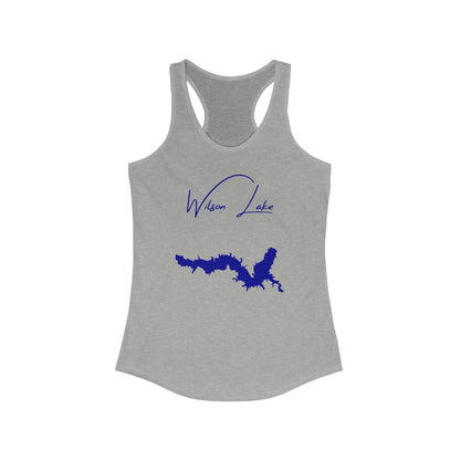 Kansas  Wilson  Lake  Racerback-Tank  front  position  view  from  front  heather  grey.webp