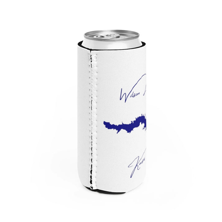 Kansas  Wilson  Lake  Slim  Can  Koozie  all  position  view  from  right  white.webp