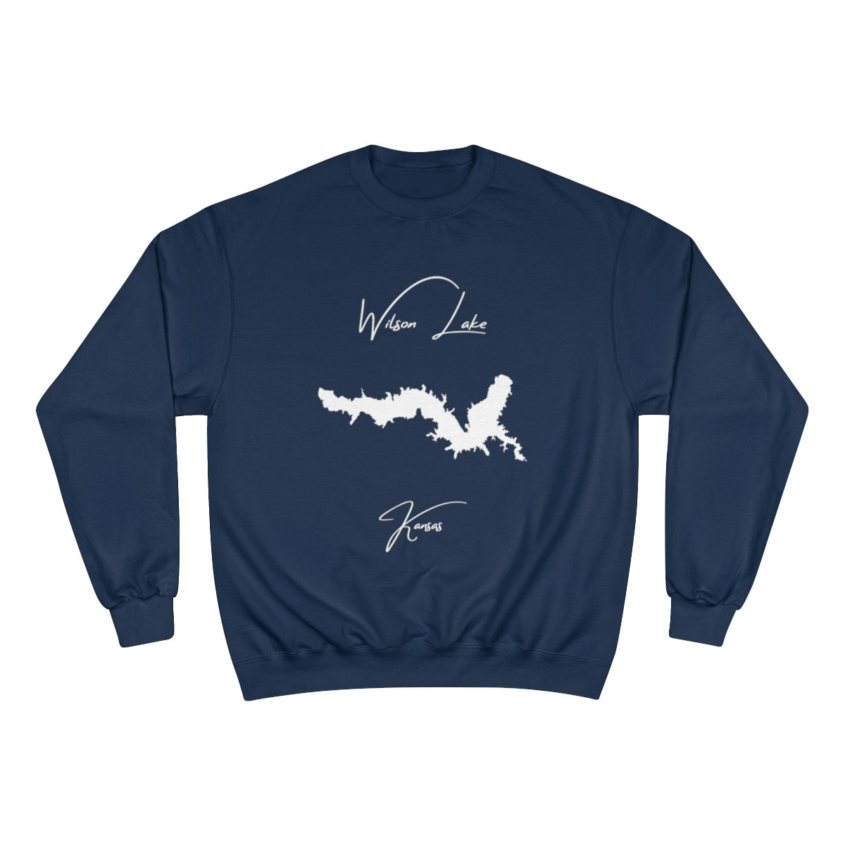Kansas  Wilson  Lake  Sweatshirt  front  position  view  from  front  navy.webp