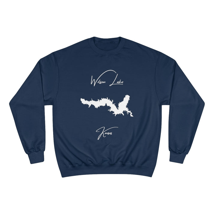 Kansas  Wilson  Lake  Sweatshirt  front  position  view  from  front  navy.webp