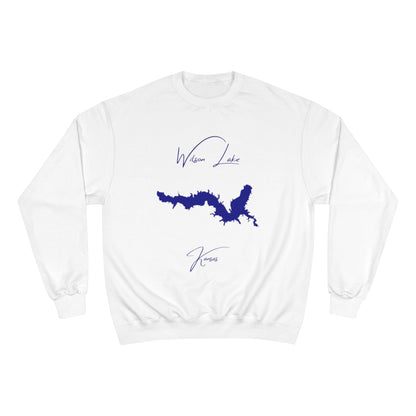 Kansas  Wilson  Lake  Sweatshirt  front  position  view  from  front  white.webp