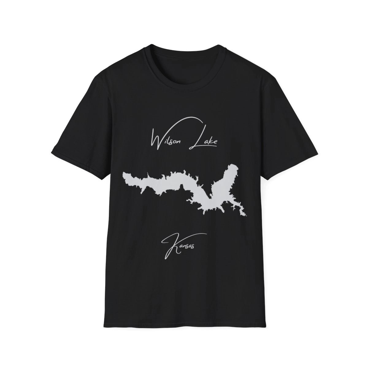 Kansas  Wilson  Lake  T-shirt  front  position  view  from  front  black.webp