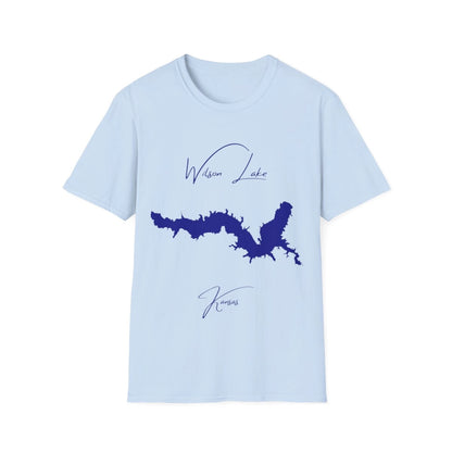 Kansas  Wilson  Lake  T-shirt  front  position  view  from  front  light  blue.webp