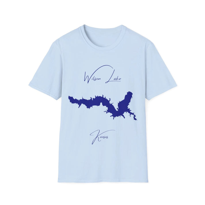 Kansas  Wilson  Lake  T-shirt  front  position  view  from  front  light  blue.webp