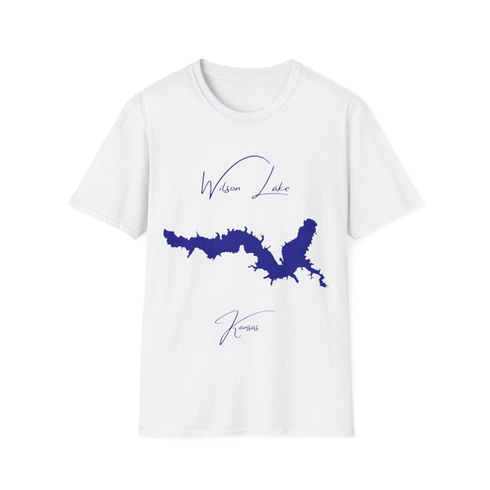 Kansas  Wilson  Lake  T-shirt  front  position  view  from  front  white.webp