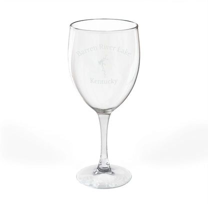 Kentucky  Barren  River  Lake  Engraved  Wine  Glass  other  position  view  from  front  10.5oz.webp