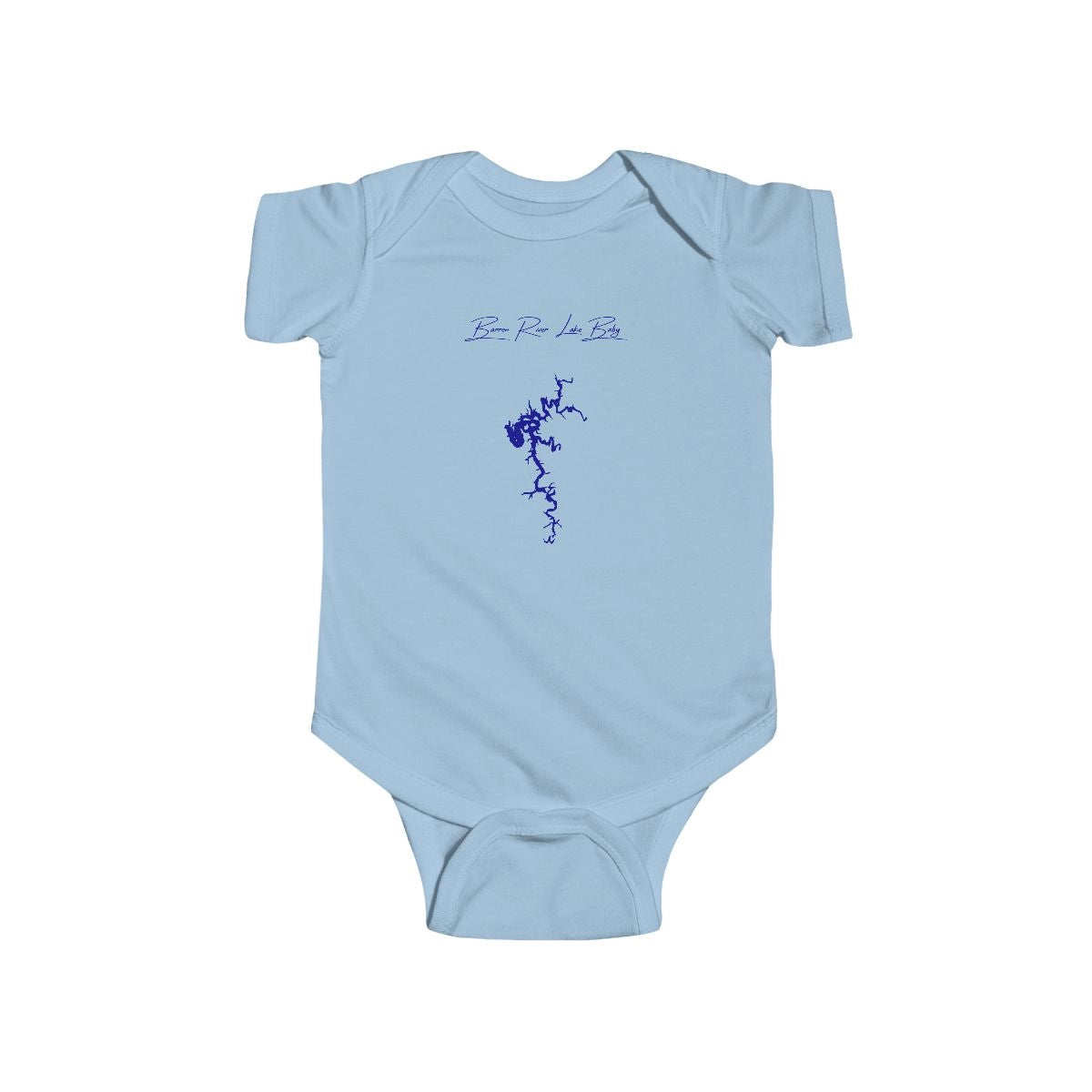 Kentucky  Barren  River  Lake  Onesie  front  position  view  from  front  light  blue.webp