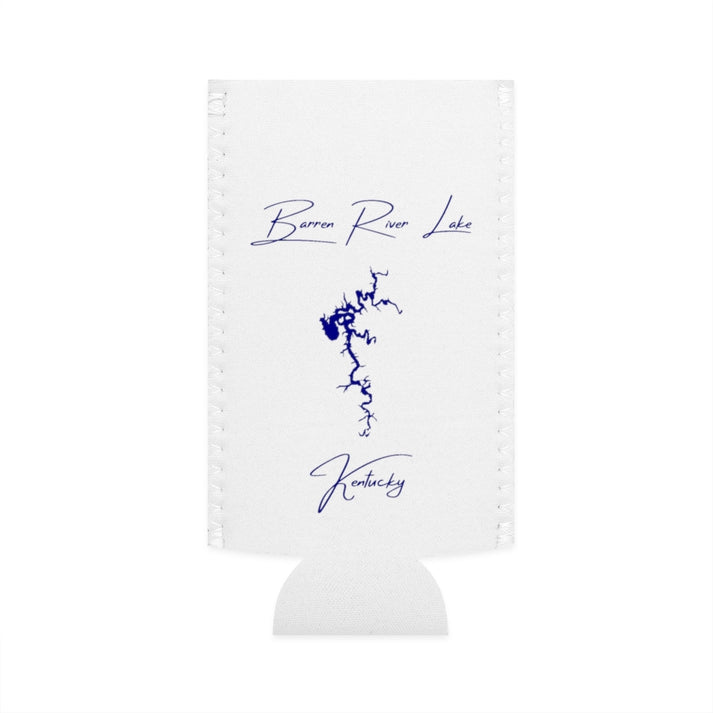 Kentucky  Barren  River  Lake  Slim  Can  Koozie  front  position  view  from  flat-front  white.webp