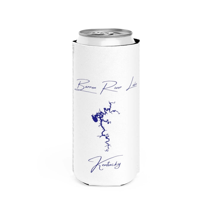 Kentucky  Barren  River  Lake  Slim  Can  Koozie  front  position  view  from  front  white.webp