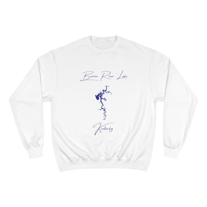 Kentucky  Barren  River  Lake  Sweatshirt  front  position  view  from  front  white.webp
