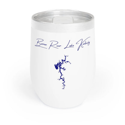Kentucky  Barren  River  Lake  Wine  Tumbler  front  position  view  from  front  white.webp