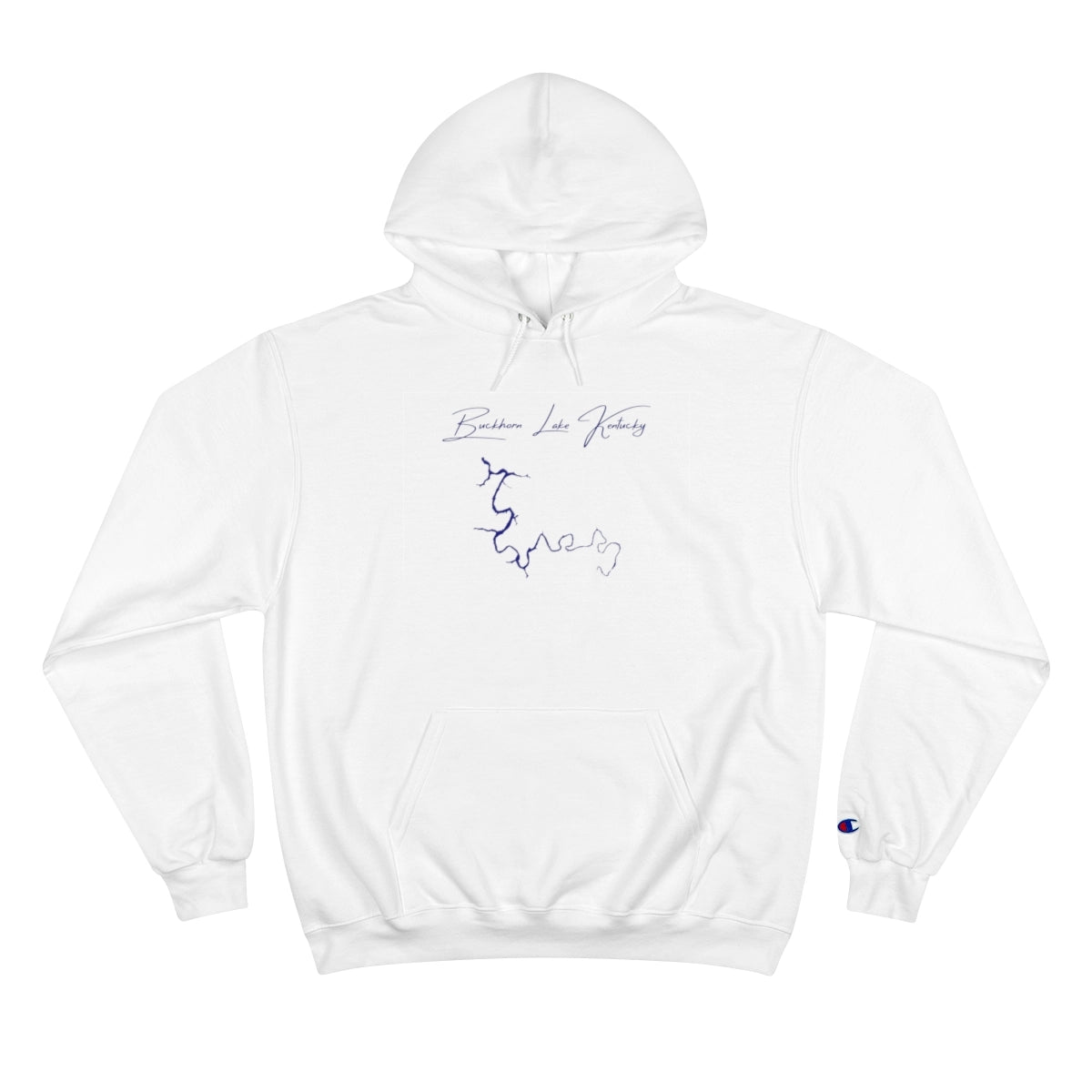 Kentucky  Buckhorn  Lake  Hoodie  front  position  view  from  front  white.webp