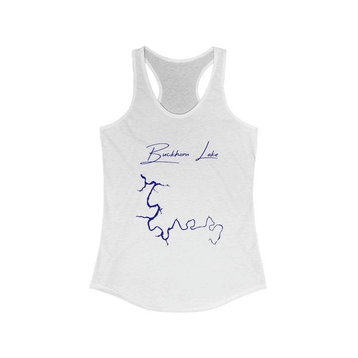 Kentucky  Buckhorn  Lake  Racerback-Tank  front  position  view  from  front  solid  white.webp