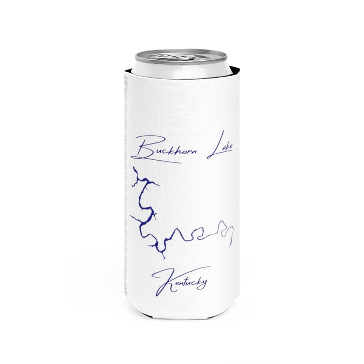 Kentucky  Buckhorn  Lake  Slim  Can  Koozie  front  position  view  from  front  white.webp