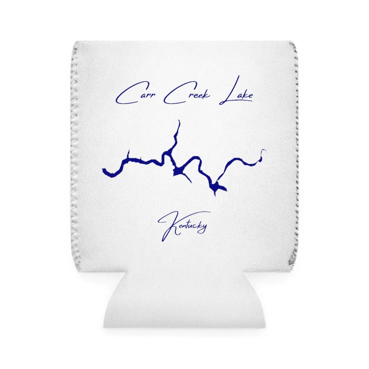 Kentucky  Carr  Creek  Lake  Can  Koozie  front  position  view  from  front-1  white.webp
