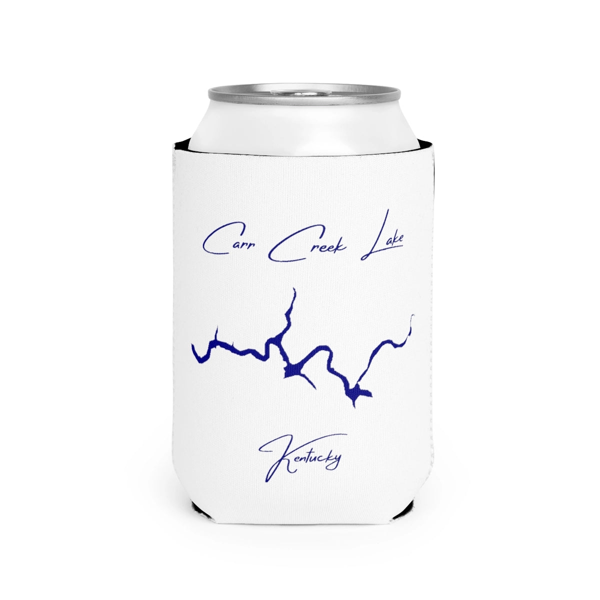 Kentucky  Carr  Creek  Lake  Can  Koozie  front  position  view  from  front-2  white.webp
