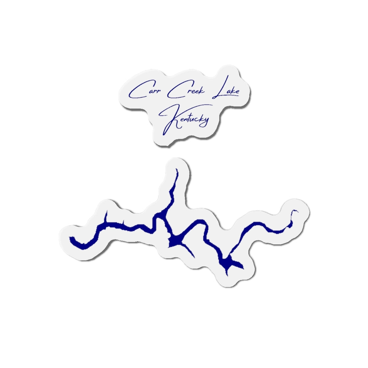 Kentucky  Carr  Creek  Lake  Die  Cut  Magnet  front  position  view  from  front  4  x  4.webp