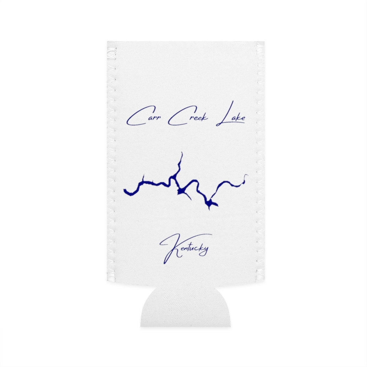 Kentucky  Carr  Creek  Lake  Slim  Can  Koozie  front  position  view  from  flat-front  white.webp