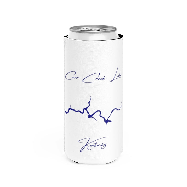 Kentucky  Carr  Creek  Lake  Slim  Can  Koozie  front  position  view  from  front  white.webp