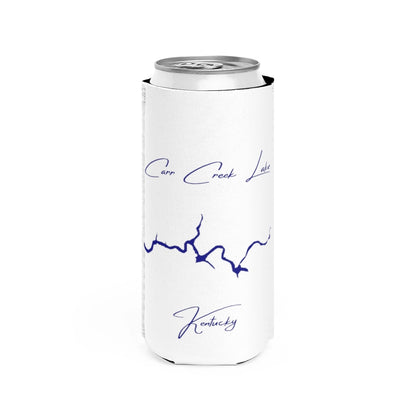 Kentucky  Carr  Creek  Lake  Slim  Can  Koozie  front  position  view  from  front  white.webp
