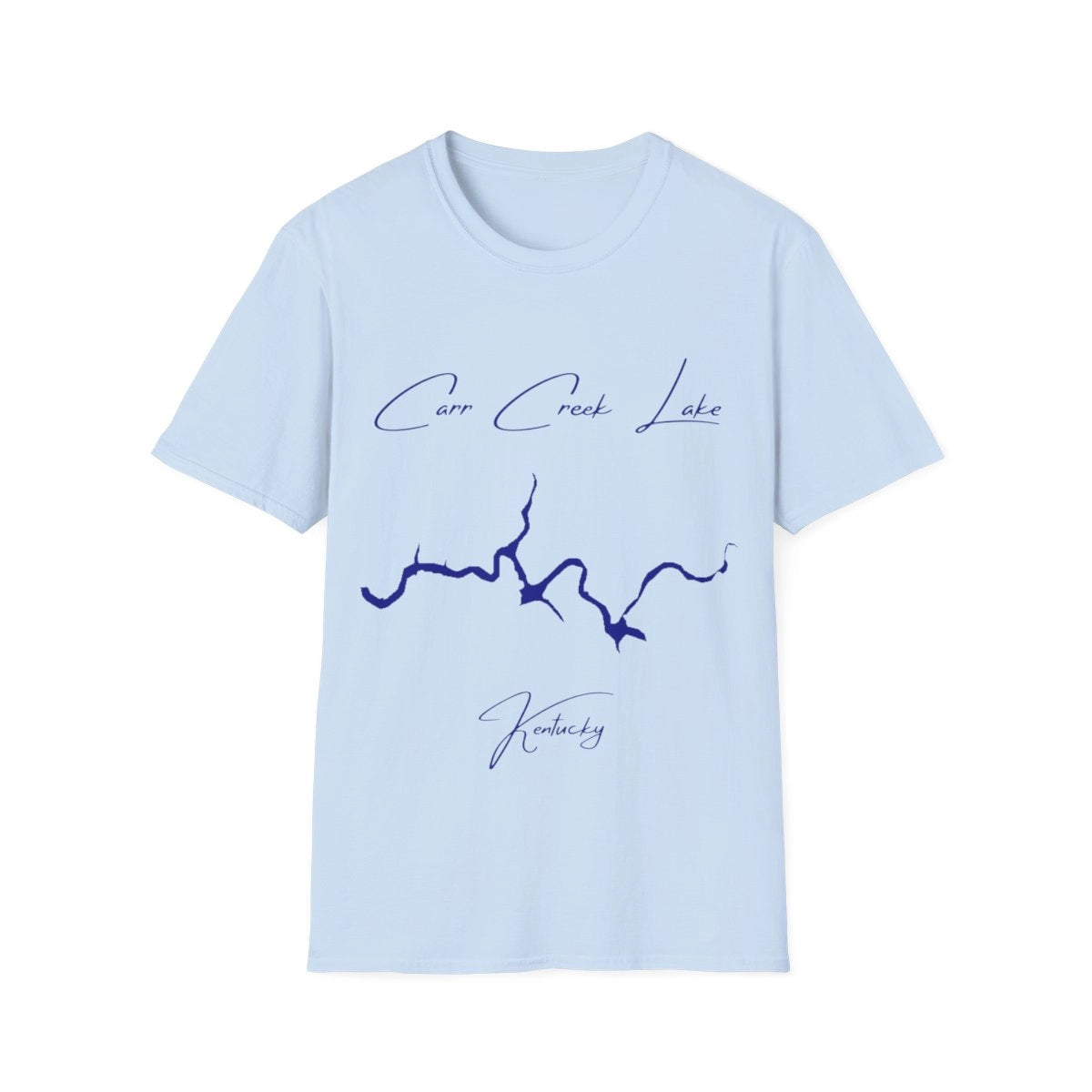 Kentucky  Carr  Creek  Lake  T-shirt  front  position  view  from  front  light  blue.webp
