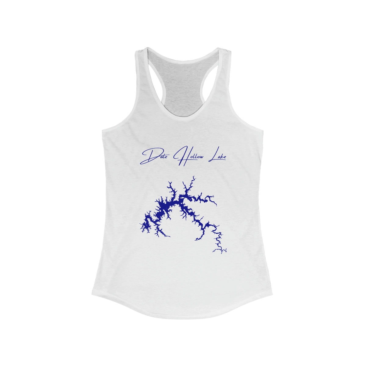 Kentucky  Dale  Hollow  Lake  Racerback-Tank  front  position  view  from  front  solid  white.webp