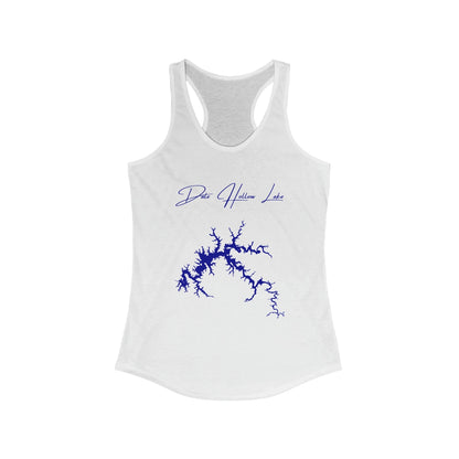 Kentucky  Dale  Hollow  Lake  Racerback-Tank  front  position  view  from  front  solid  white.webp