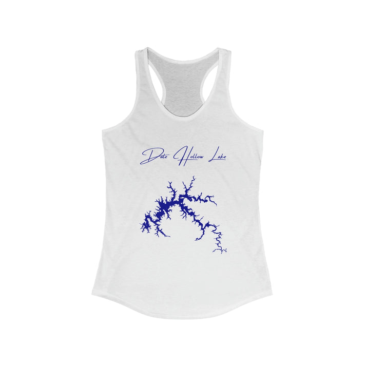 Kentucky  Dale  Hollow  Lake  Racerback-Tank  front  position  view  from  front  solid  white.webp