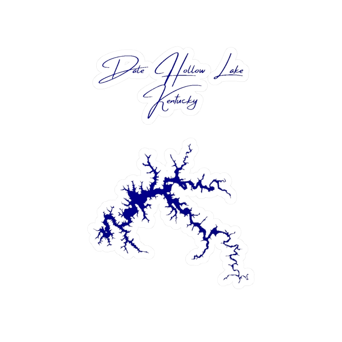 Kentucky  Dale  Hollow  Lake  Vinyl  Decal  other  position  view  from  front  4  x  6.webp