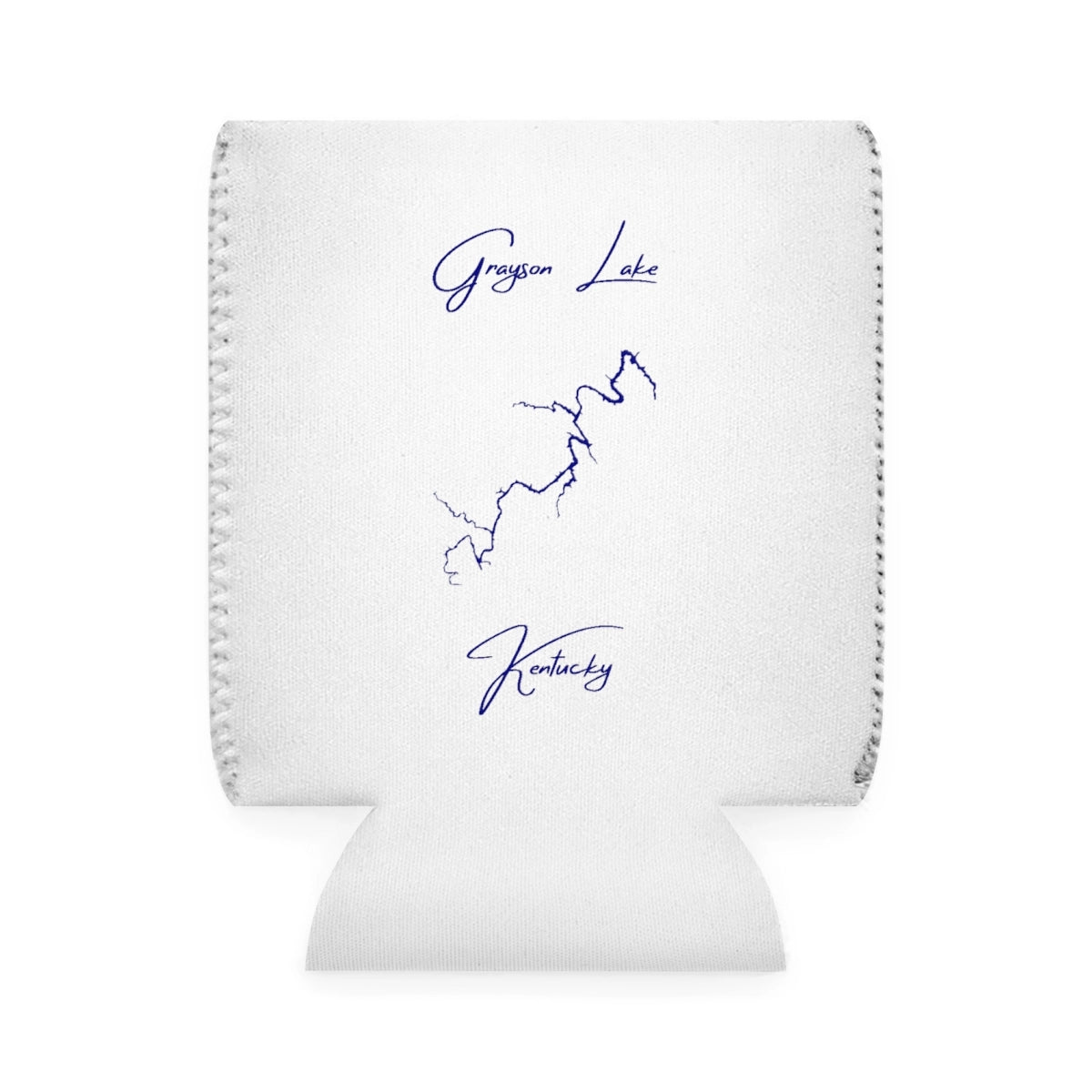 Kentucky  Grayson  Lake  Can  Koozie  front  position  view  from  front-1  white.webp