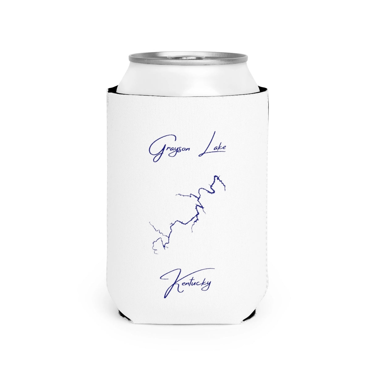 Kentucky  Grayson  Lake  Can  Koozie  front  position  view  from  front-2  white.webp