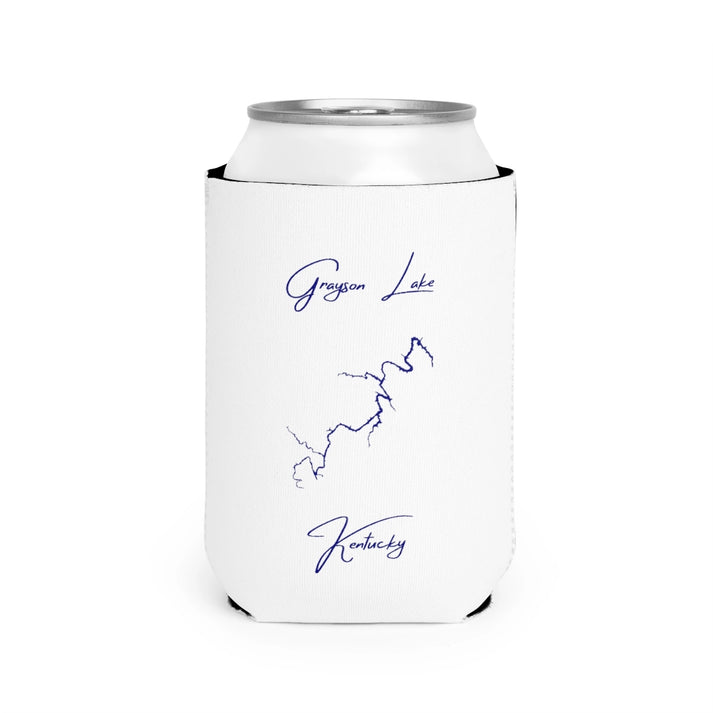 Kentucky  Grayson  Lake  Can  Koozie  front  position  view  from  front-2  white.webp