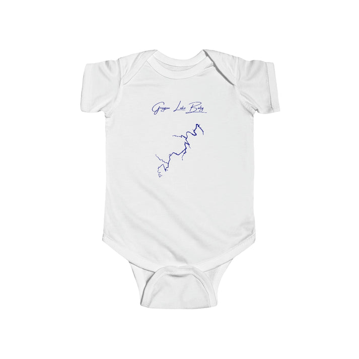 Kentucky  Grayson  Lake  Onesie  front  position  view  from  front  white.webp