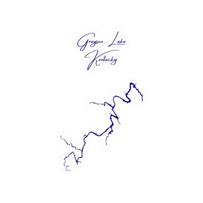 Kentucky  Grayson  Lake  Vinyl  Decal  other  position  view  from  front  4  x  6.webp