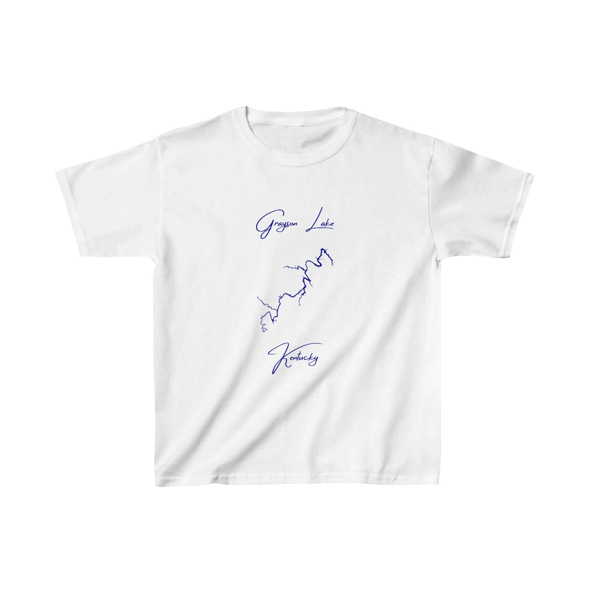 Kentucky  Grayson  Lake  Youth  T-shirt  front  position  view  from  front  white.webp