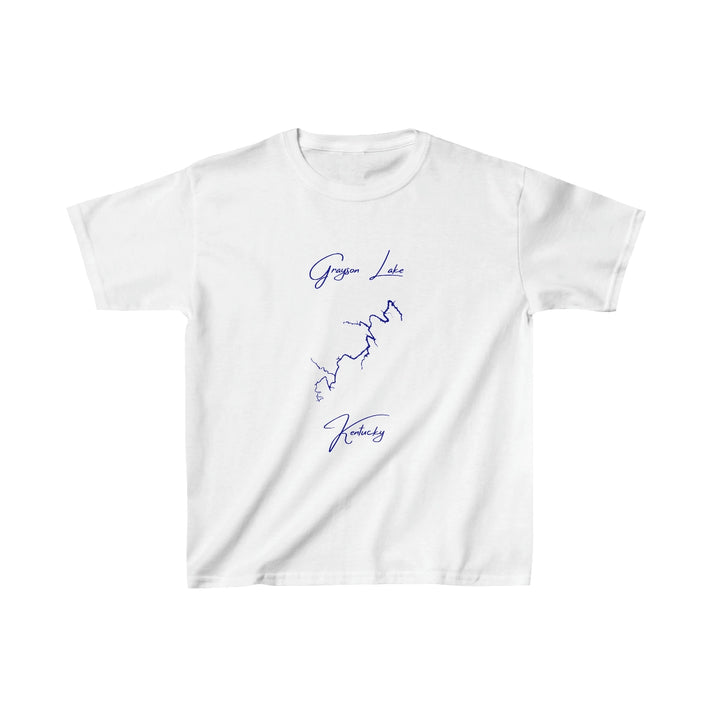 Kentucky  Grayson  Lake  Youth  T-shirt  front  position  view  from  front  white.webp