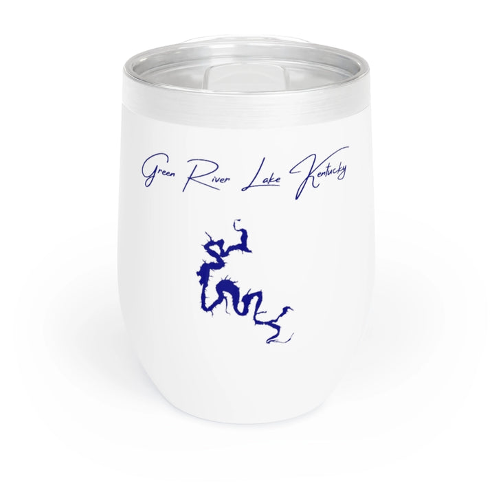 Kentucky  Green  River  Lake  Wine  Tumbler  front  position  view  from  front  white.webp