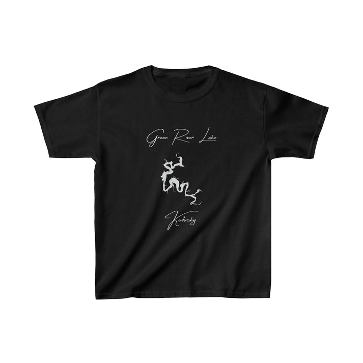 Kentucky  Green  River  Lake  Youth  T-shirt  front  position  view  from  front  black.webp