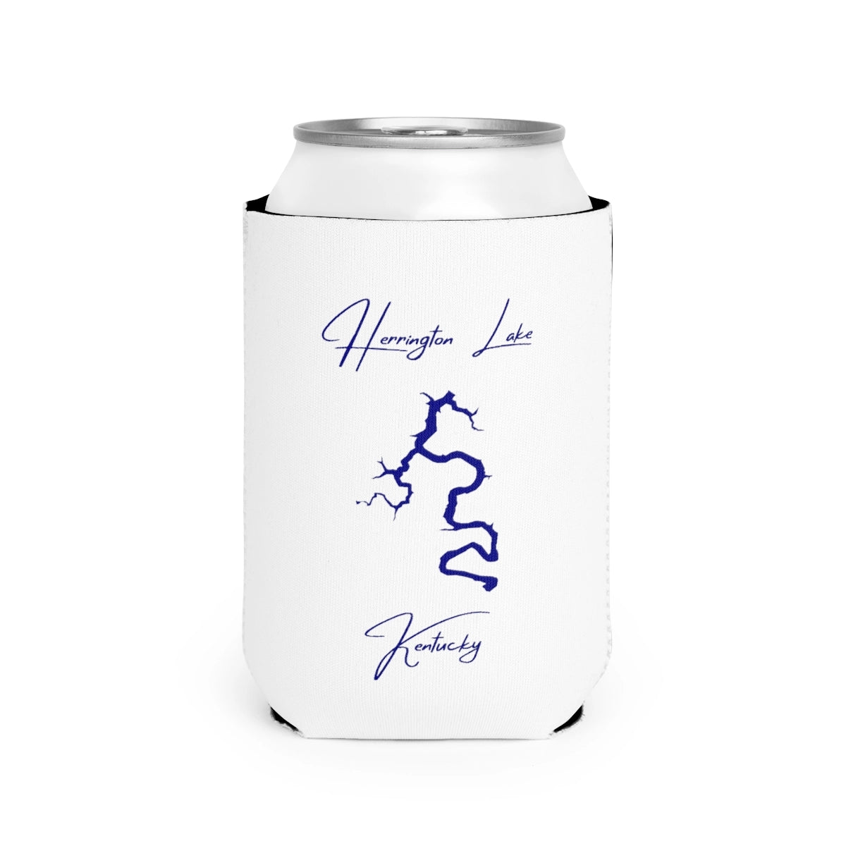 Kentucky  Herrington  Lake  Can  Koozie  front  position  view  from  front-2  white.webp