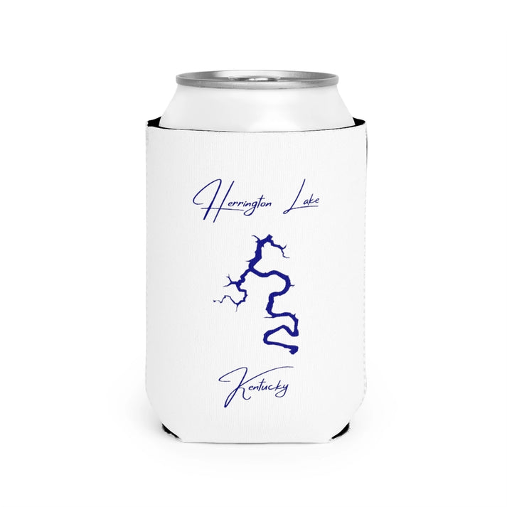 Kentucky  Herrington  Lake  Can  Koozie  front  position  view  from  front-2  white.webp