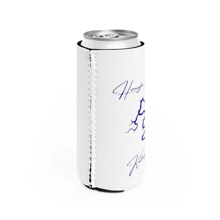 Kentucky  Herrington  Lake  Slim  Can  Koozie  all  position  view  from  right  white.webp
