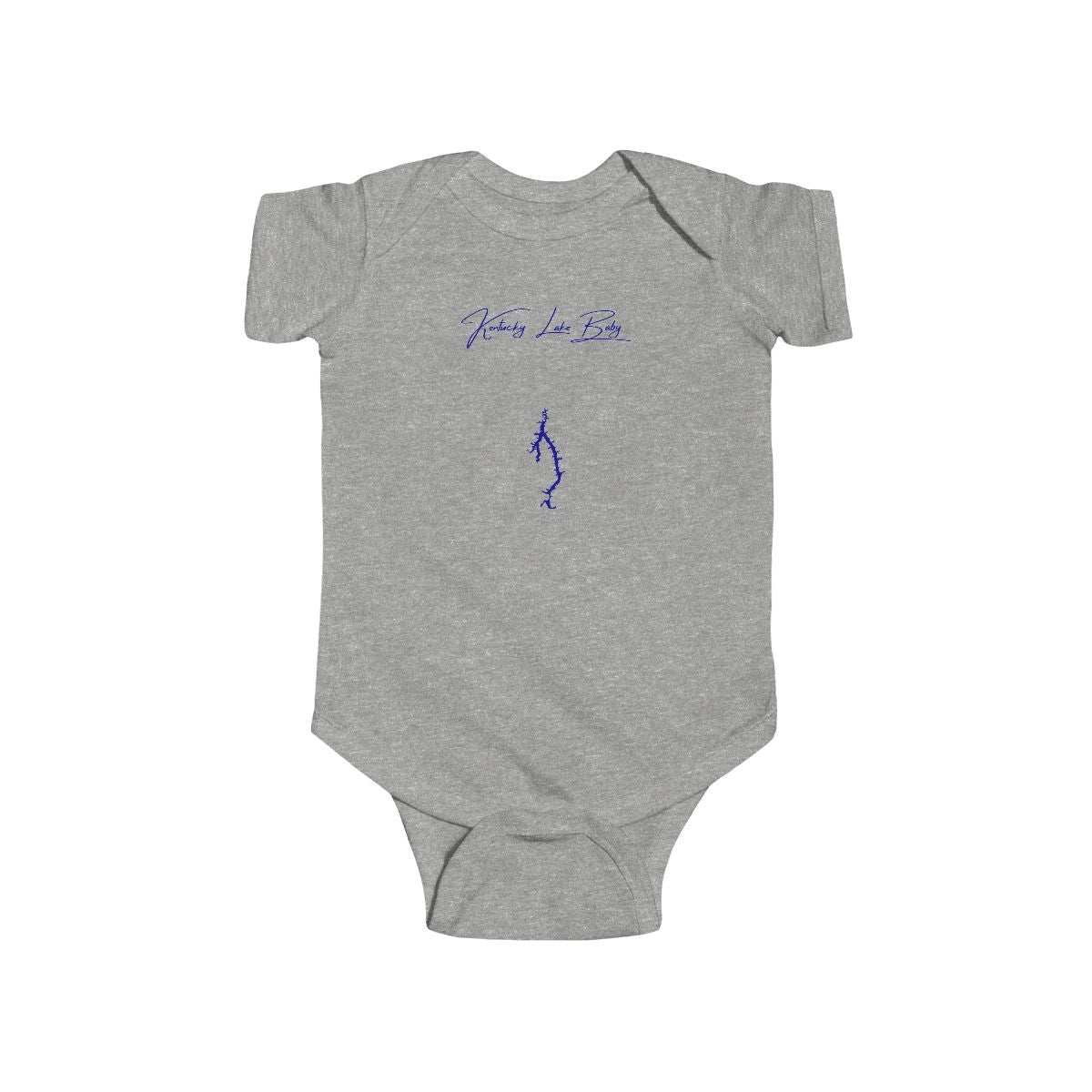 Kentucky  Kentucky  Lake  Onesie  front  position  view  from  front  heather.webp