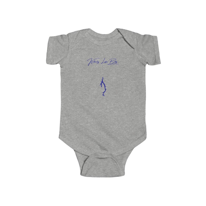 Kentucky  Kentucky  Lake  Onesie  front  position  view  from  front  heather.webp