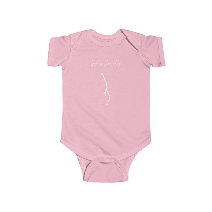 Kentucky  Kentucky  Lake  Onesie  front  position  view  from  front  pink.webp