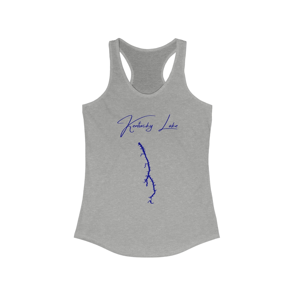 Kentucky  Kentucky  Lake  Racerback-Tank  front  position  view  from  front  heather  grey.webp